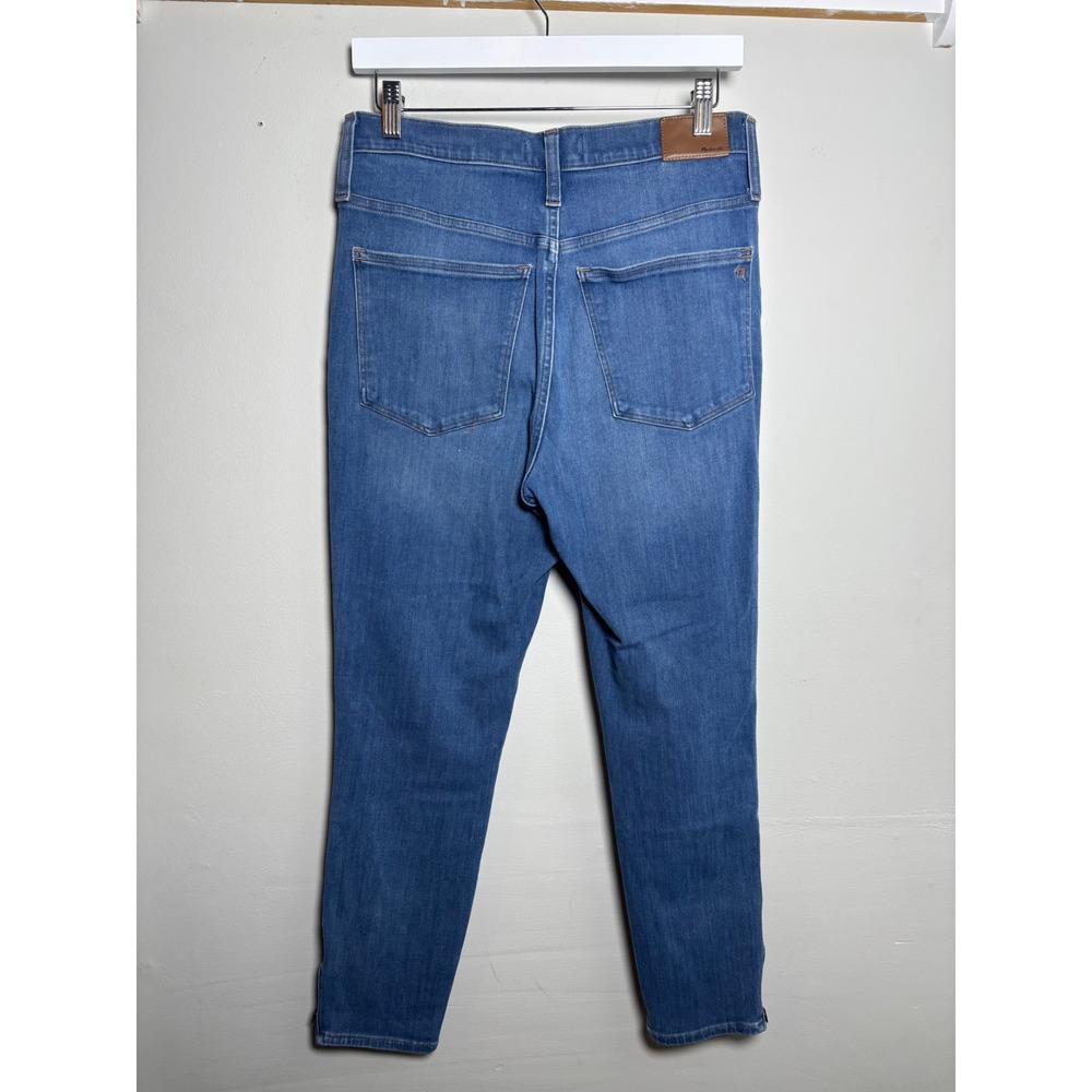 Madewell Roadtripper Jeggings High Rise Skinny Jeans Medium Wash Ankle Zip 30 - Picture 5 of 8